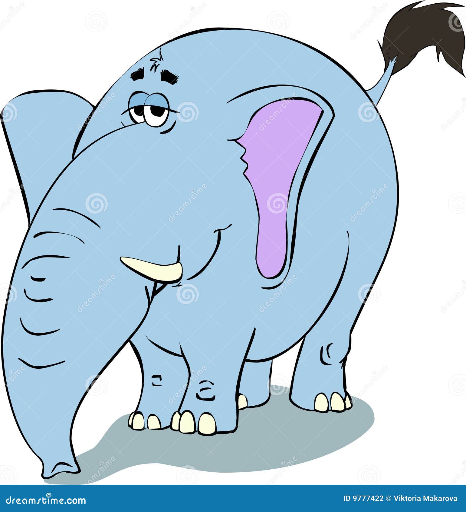 Blue Elephant illustration stock illustration. Illustration of safari