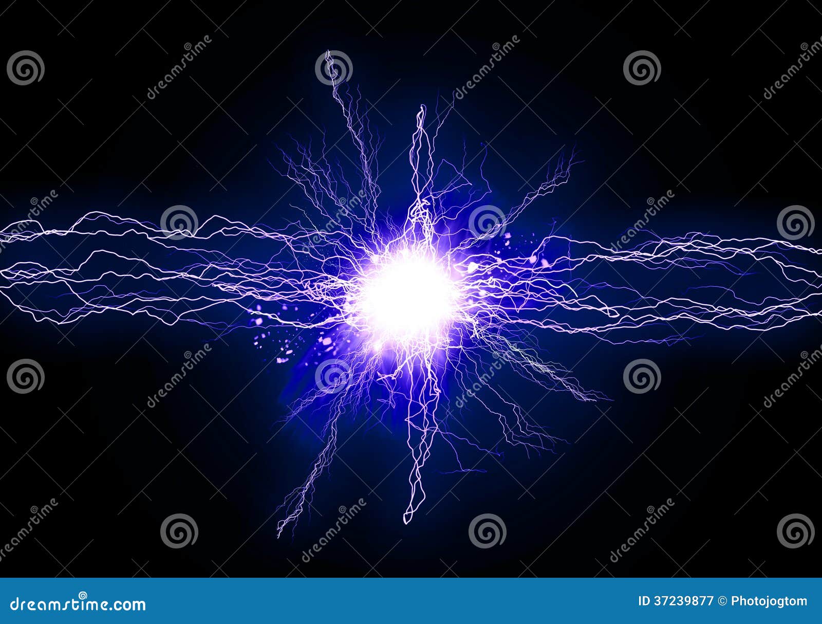 Blue energy light stock illustration. Illustration of genesis 37239877