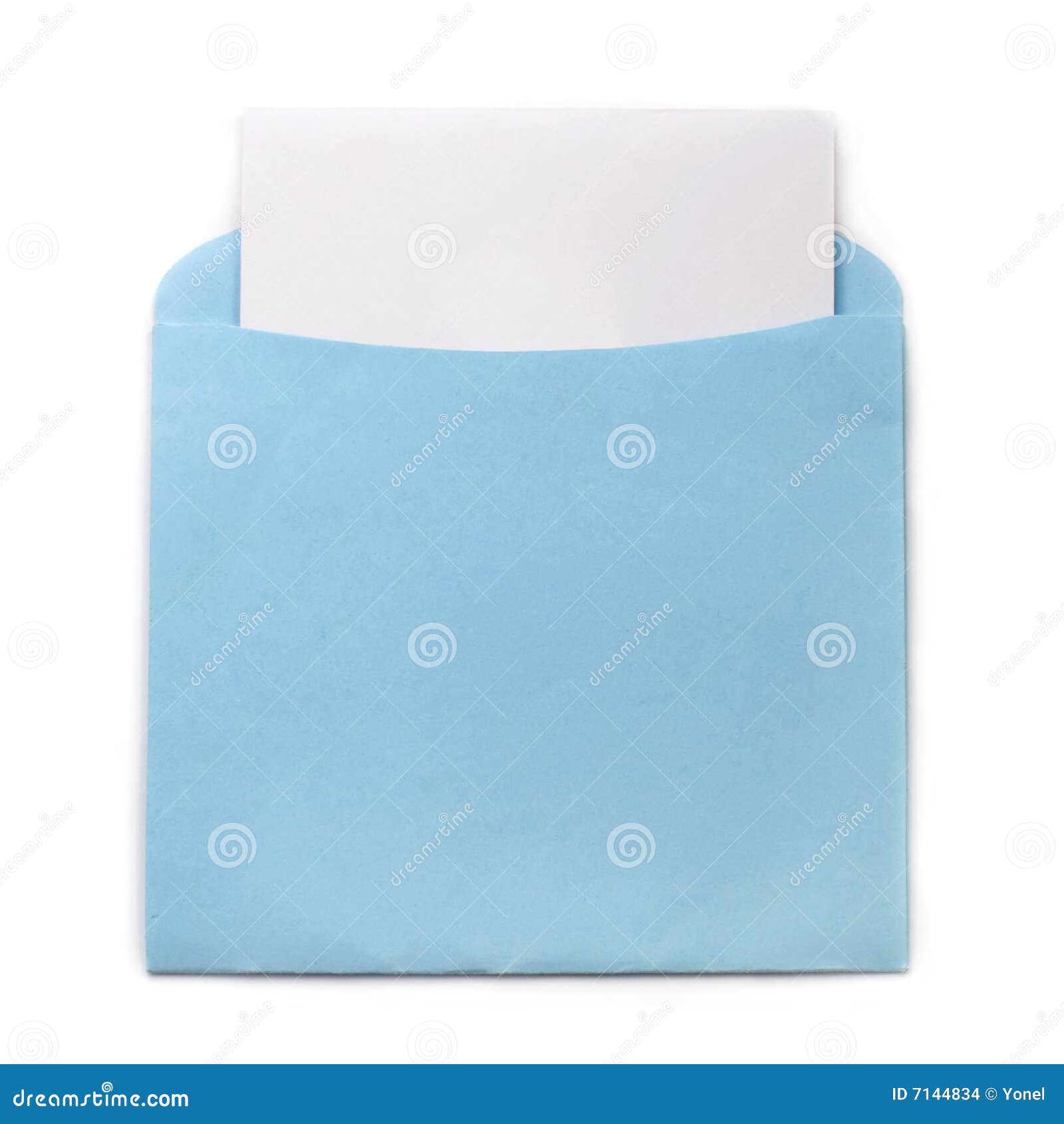 Blue Envelope with Invitation Stock Photo Image of occasion, paper
