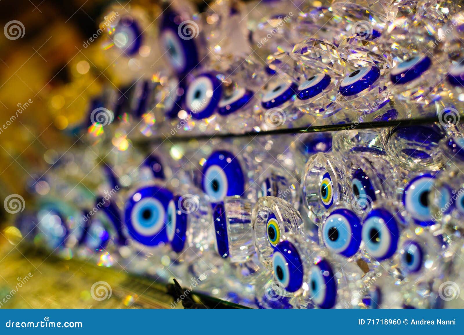 Blue Evil Eye Souvenir Sold in Istanbul Stock Photo Image of nazar