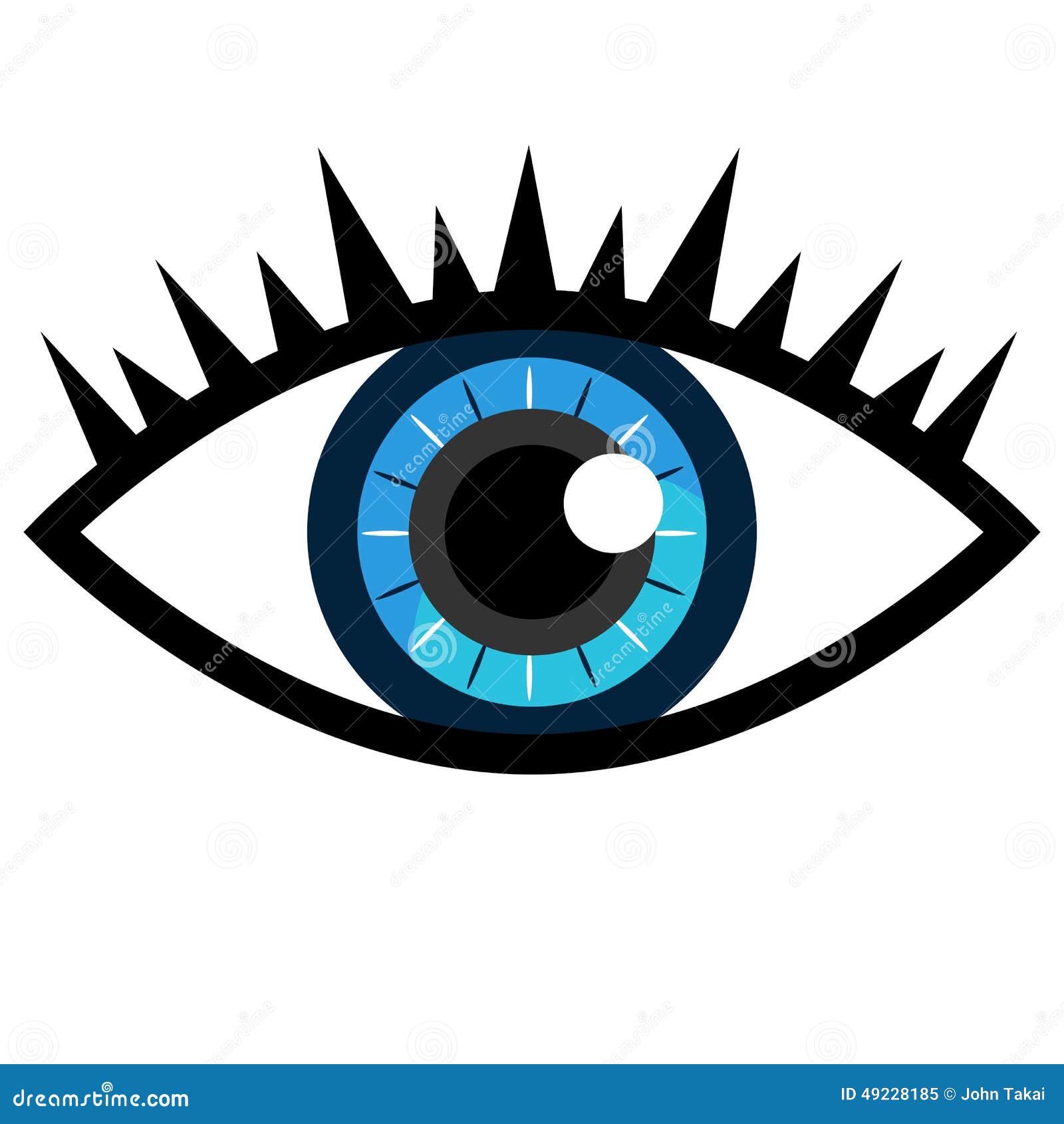 Blue Eye Icon Stock Vector - Image 49228185