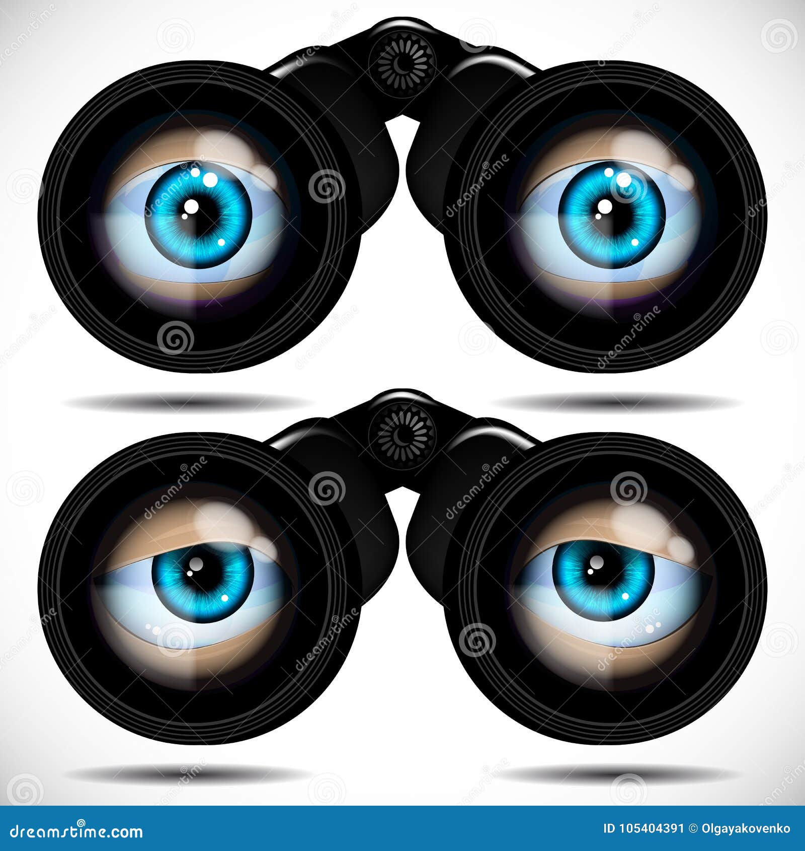 Eyes Binoculars Stock Illustrations 770 Eyes Binoculars Stock