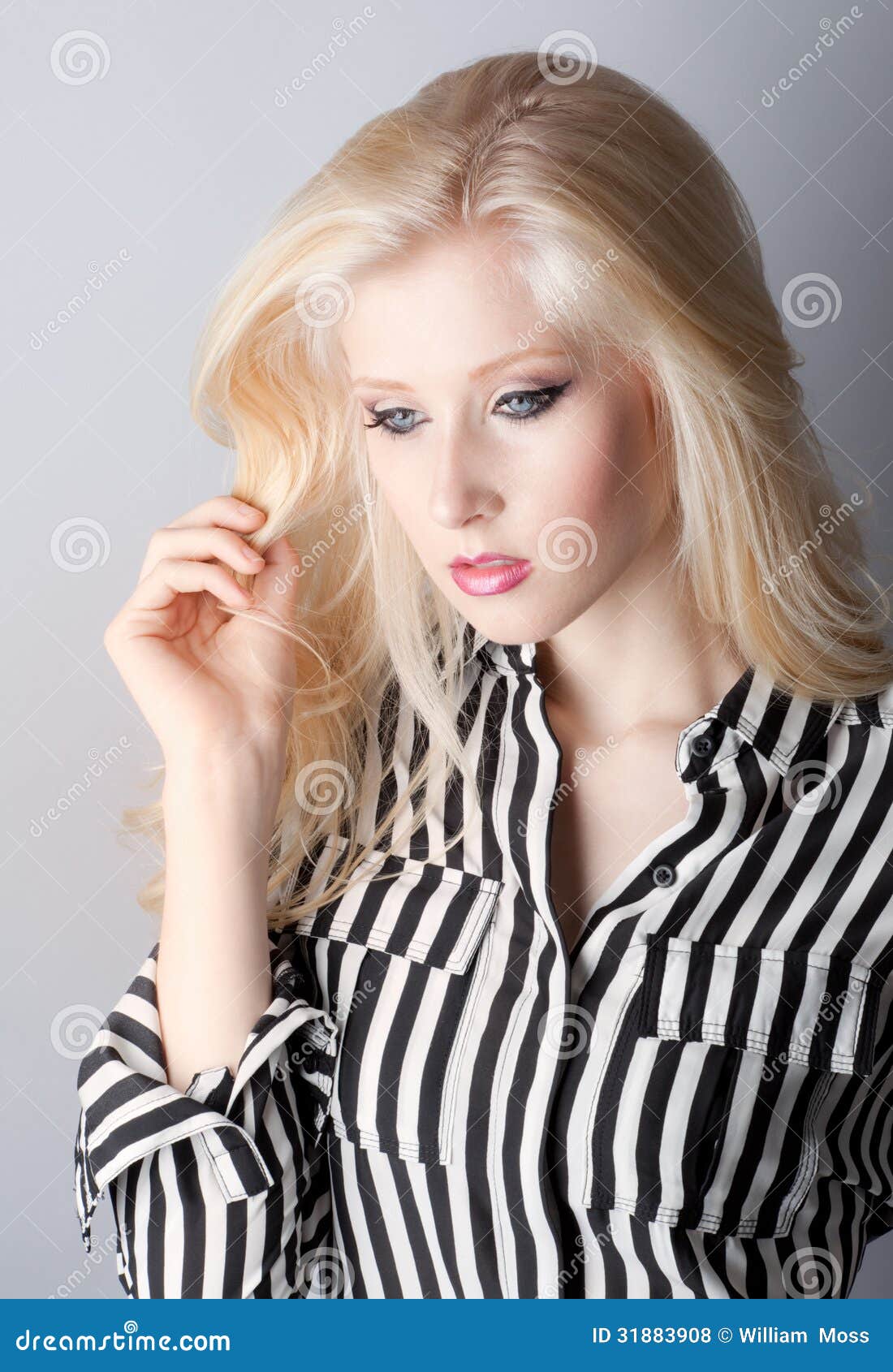 Blue Eyes and Makeup stock photo. Image of beautiful - 31883908