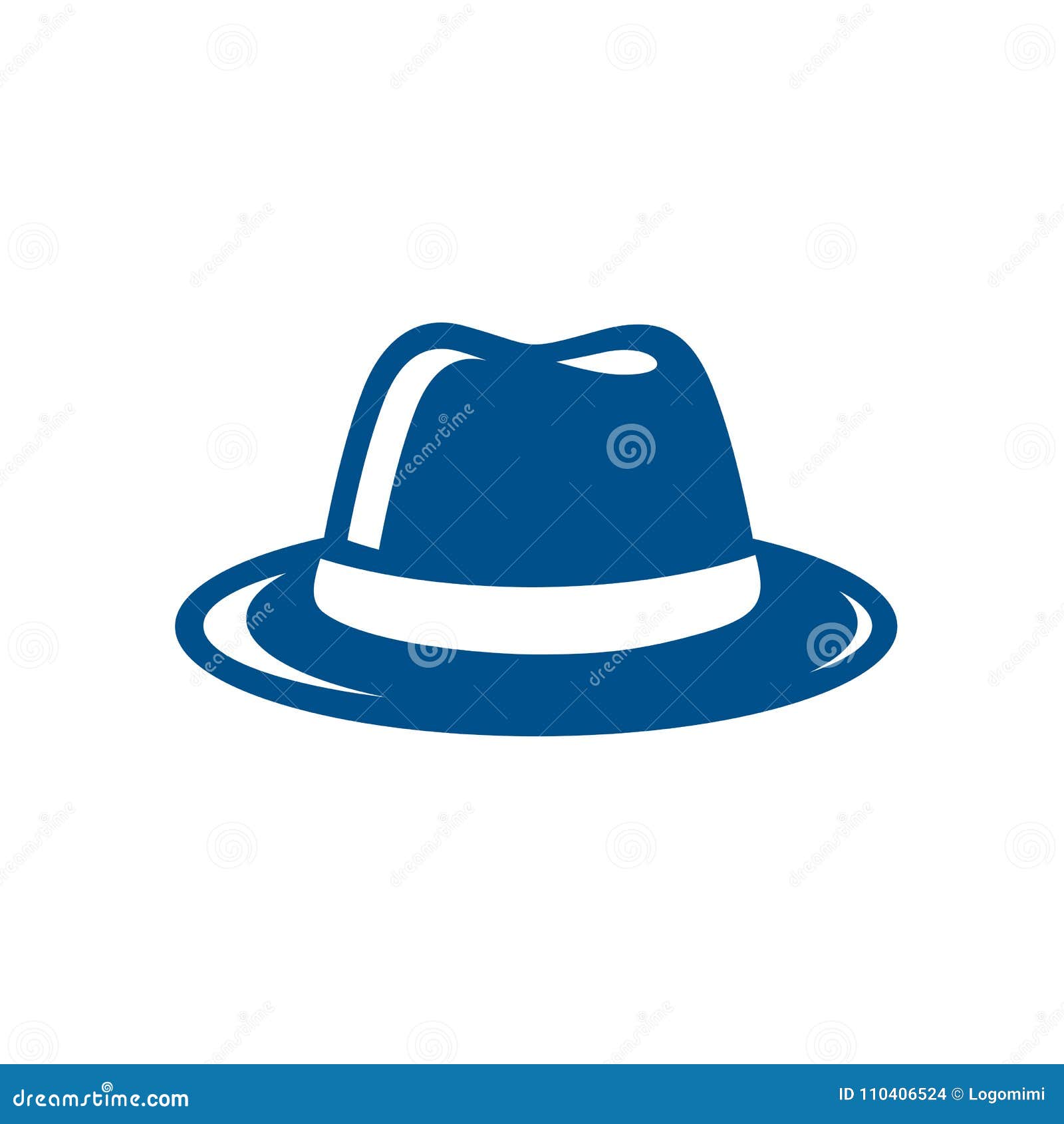 blue fedora hat   