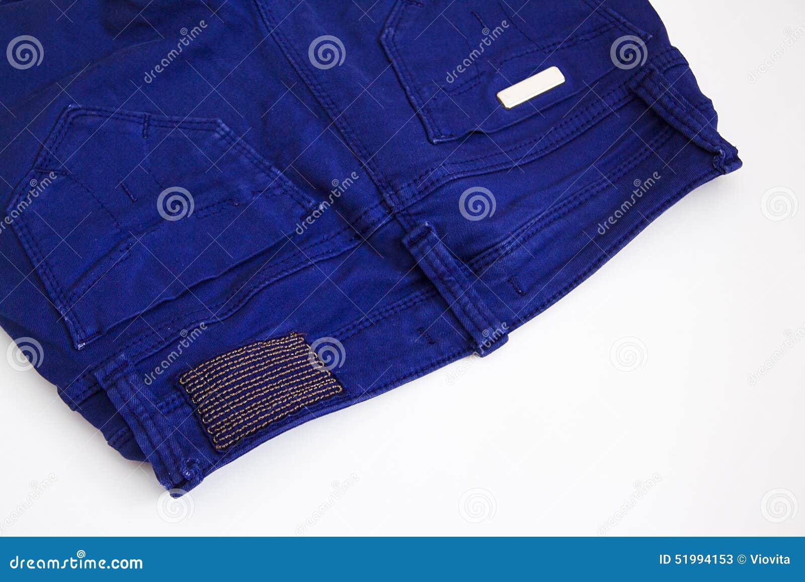 Blue Female Trousers Closeup Detail Stock Image - Image of retail ...