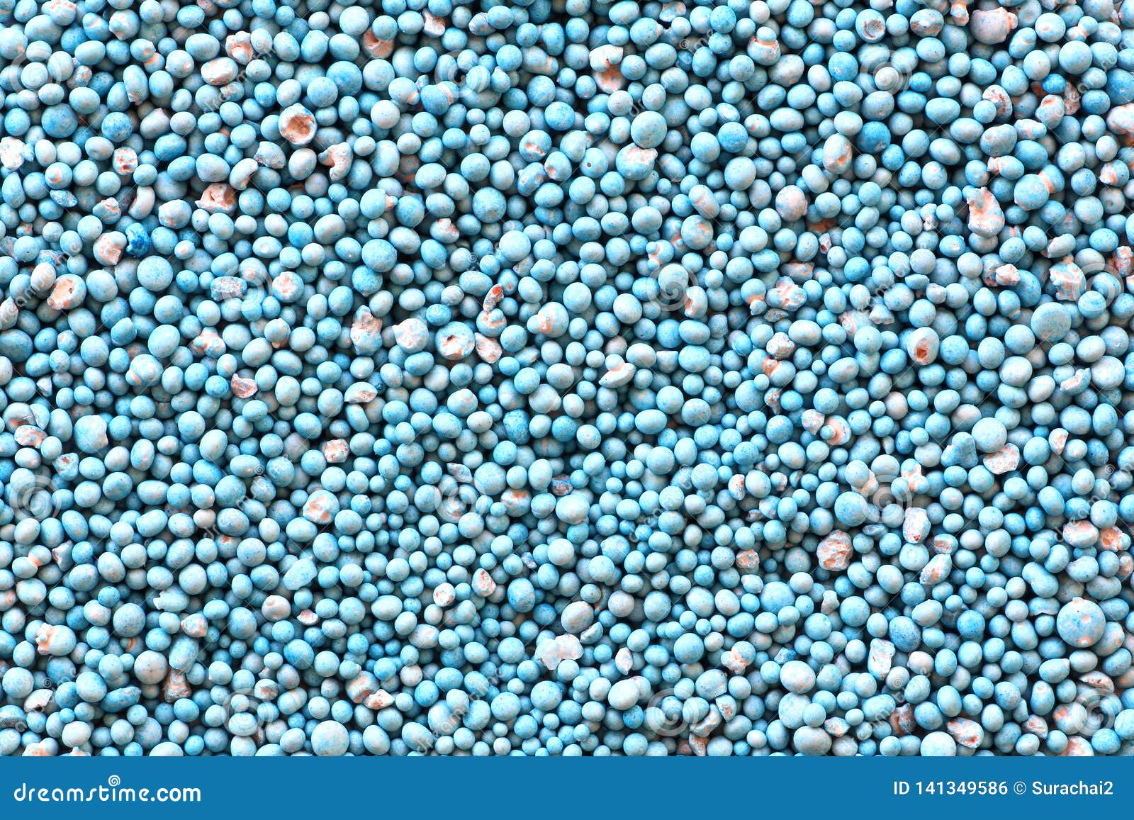 Blue Fertilizer Pattern Use for Agricultural Stock Photo - Image of ...