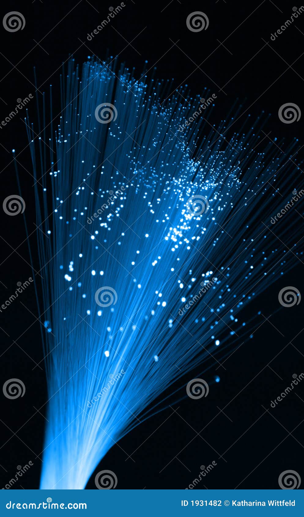 Blue Fiber I stock photo. Image of information, cables 1931482
