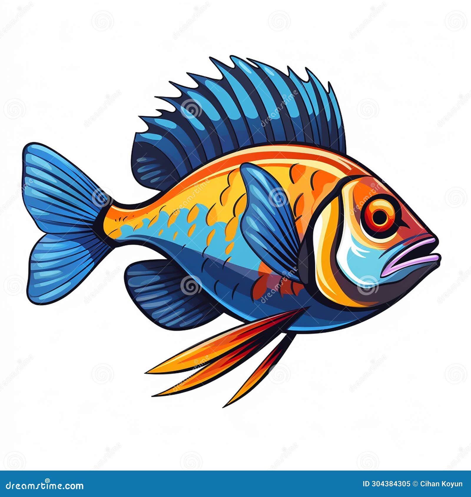 Blue Fighter Fish Price Gold Fish Colour Parrot Cichlid Colors Albino Sky  Blue Guppy Northern Pike Silhouette Stock Vector - Illustration of cooked,  polygonal: 304384305