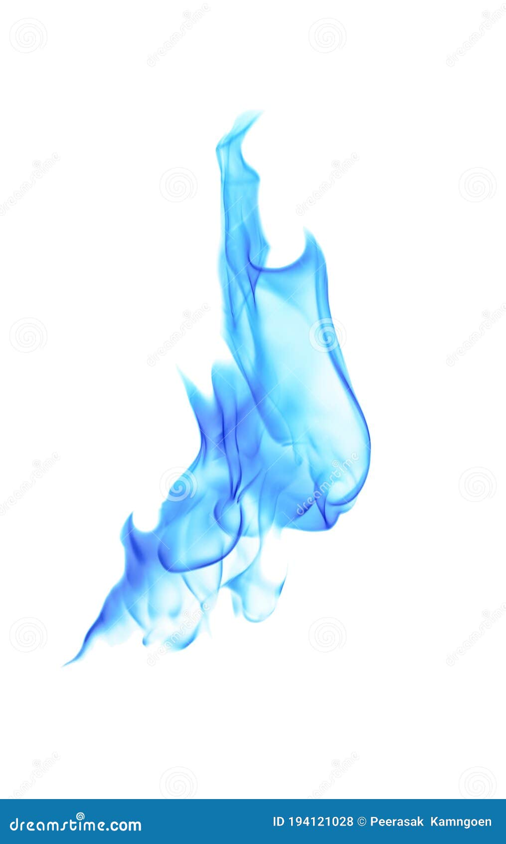 Blue Fire. Blue Fire Flames on White Background Stock Photo Image of