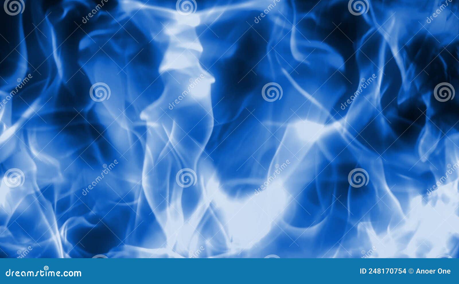 Blue Fire Flame Effect Animation Stock Footage Video of background