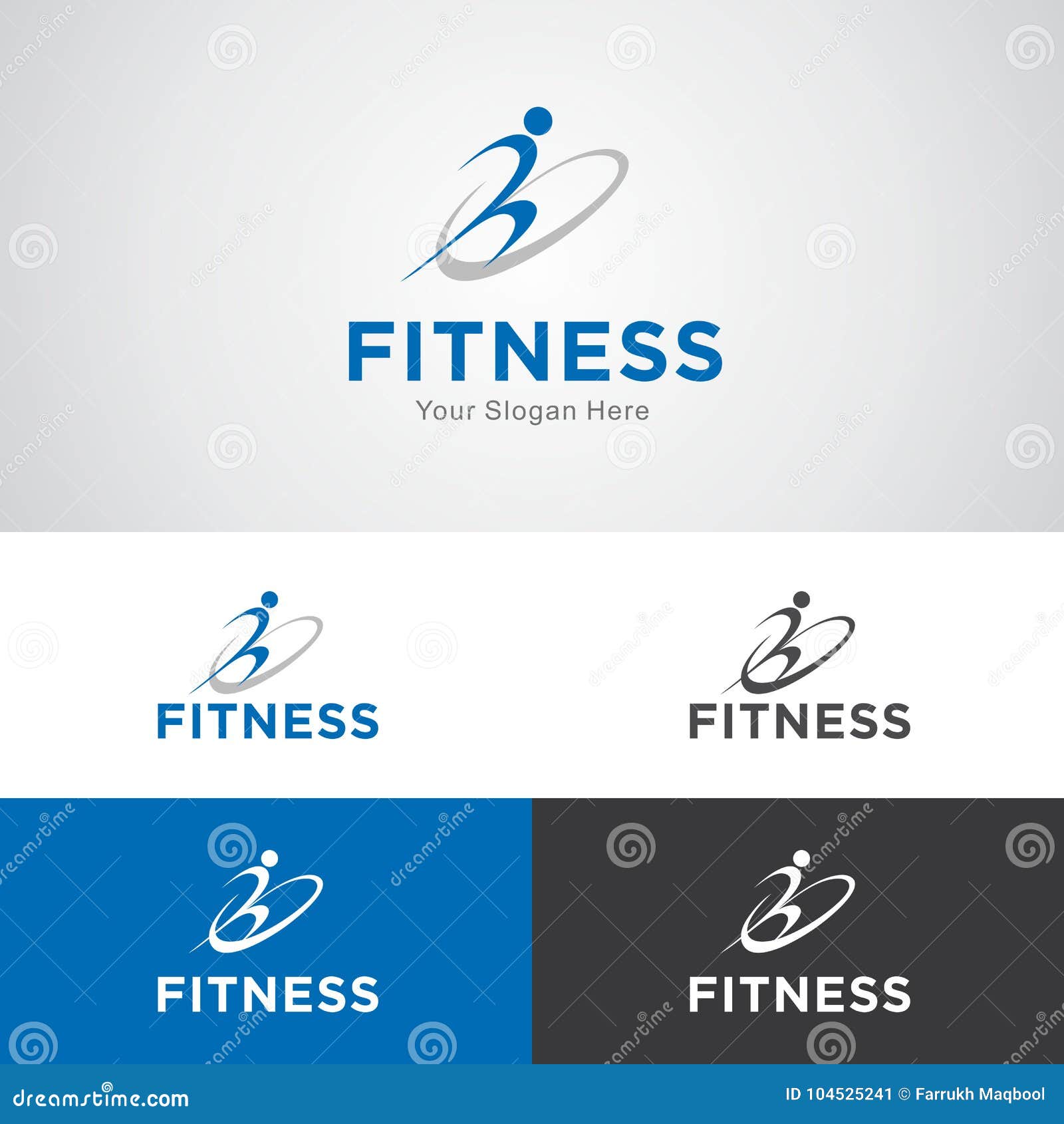 Fitness And Sports Logo Stock Vector Illustration Of Business