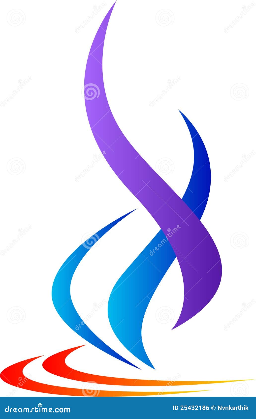 Blue flame stock vector. Illustration of graphic, fire 25432186