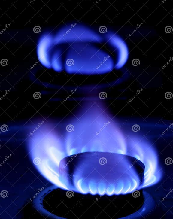 Blue flame of gas stock photo. Image of domestic, dangerous 7792608