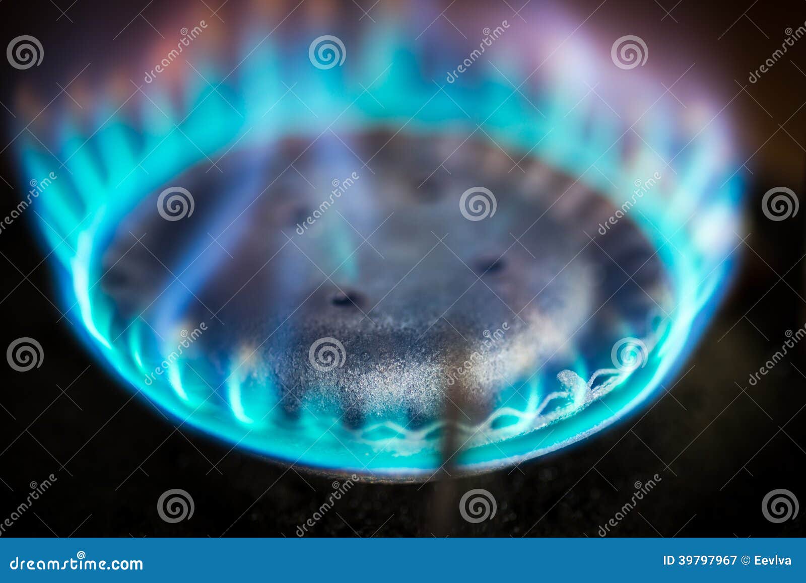 Blue flame gas. stock image. Image of aura, natural, caution 39797967