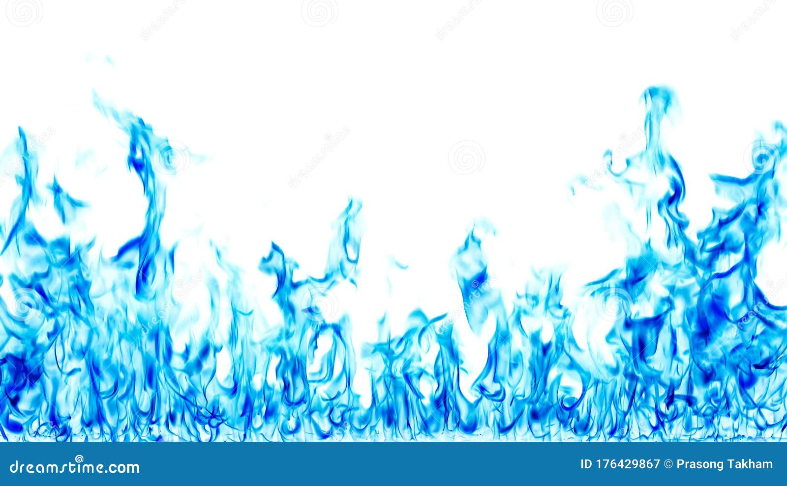Blue Flame on a White Background Stock Image Image of energy, glowing