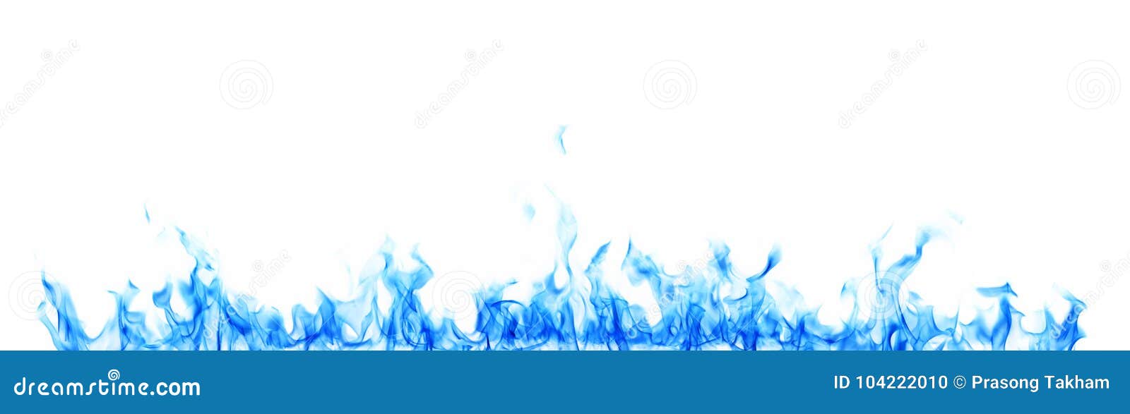 Blue Flames on White Border Stock Photo Image of fireplace, glowing