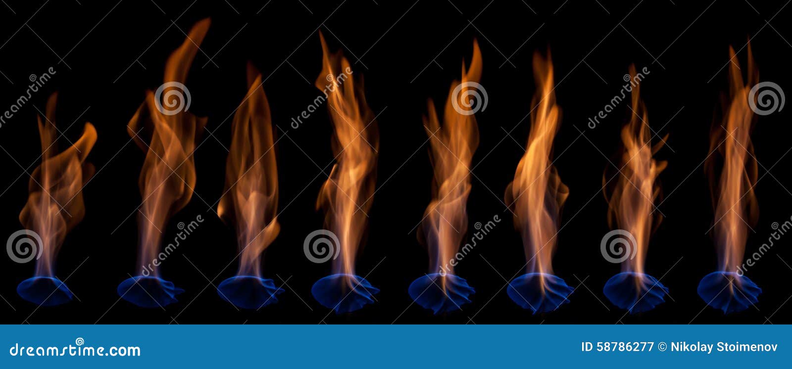 Blue flames stock image. Image of neutral, liquid, heat 58786277