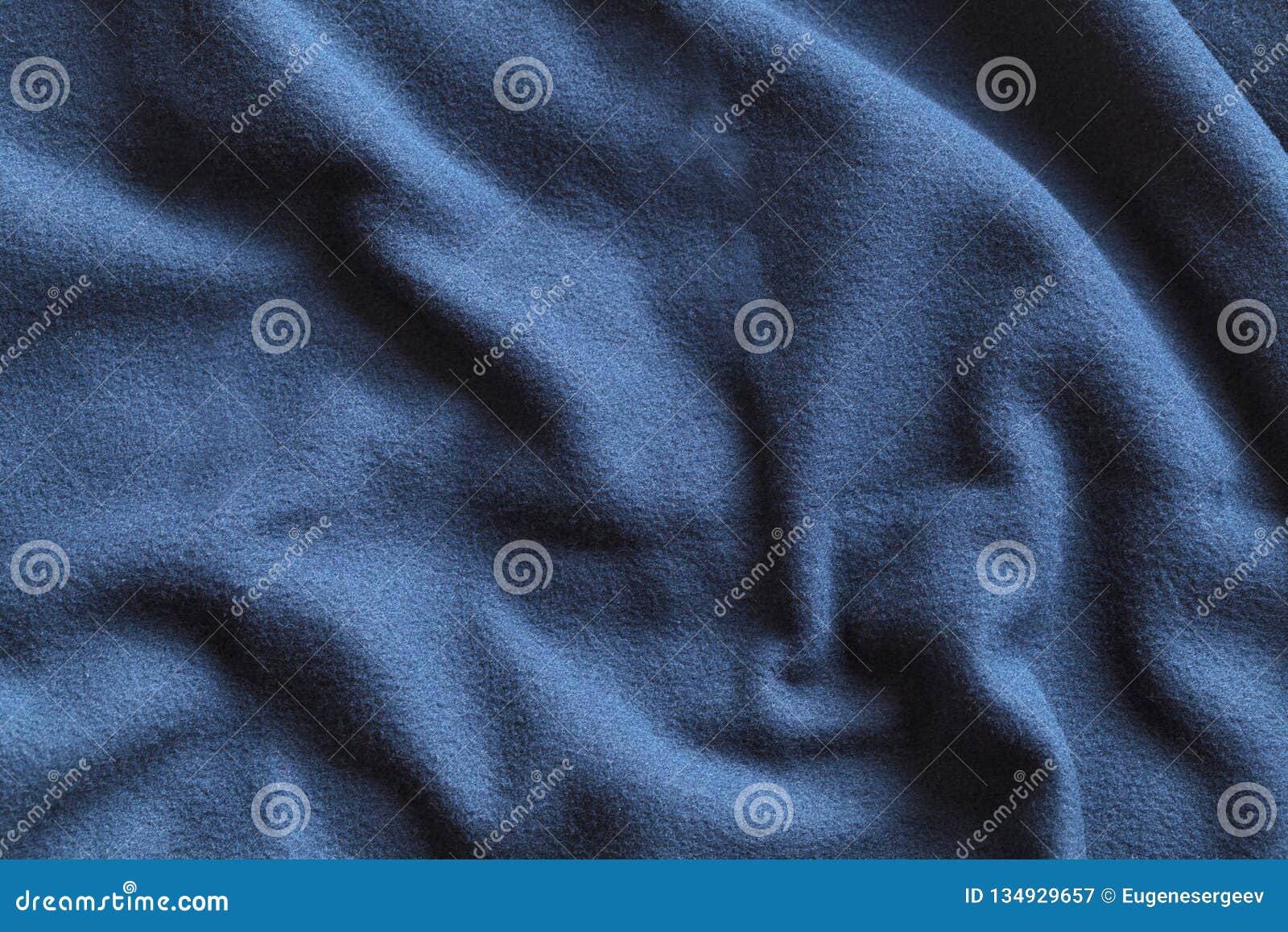 Blue Fleece, Soft Napped Insulating Fabric Stock Image Image of