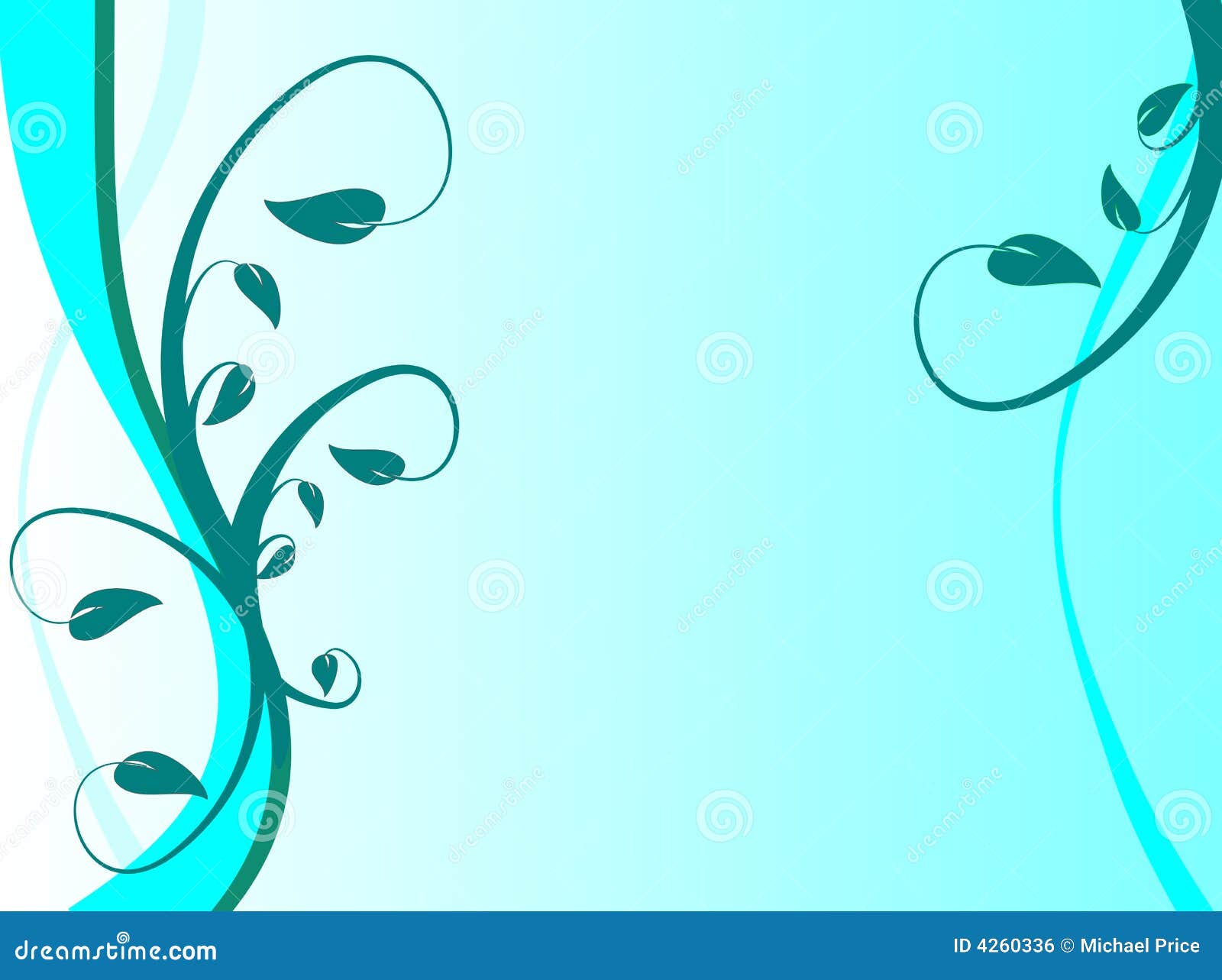 Blue Floral Background Stock Vector Illustration Of Light 4260336