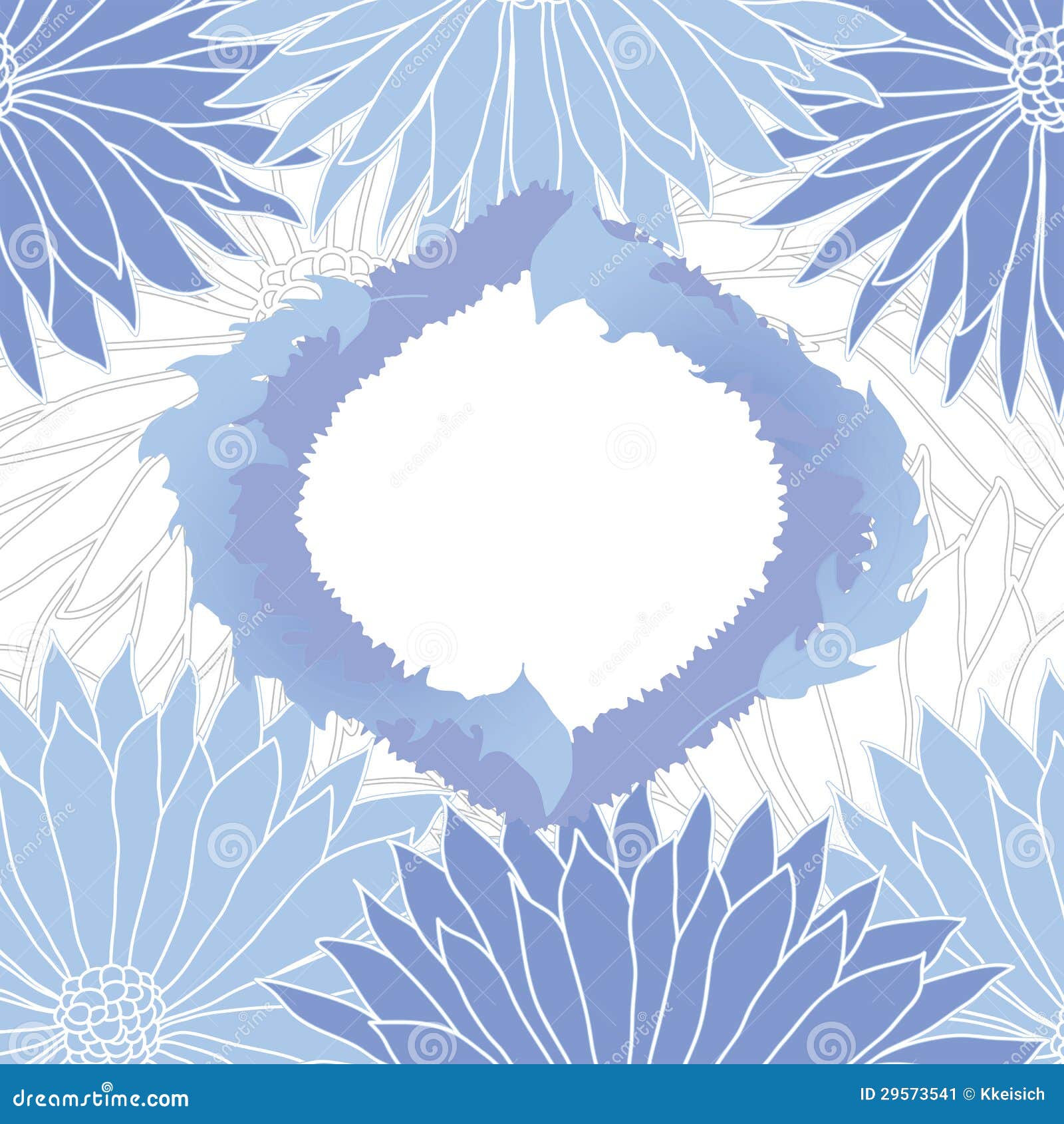 Blue flower background stock vector. Illustration of beautiful - 29573541