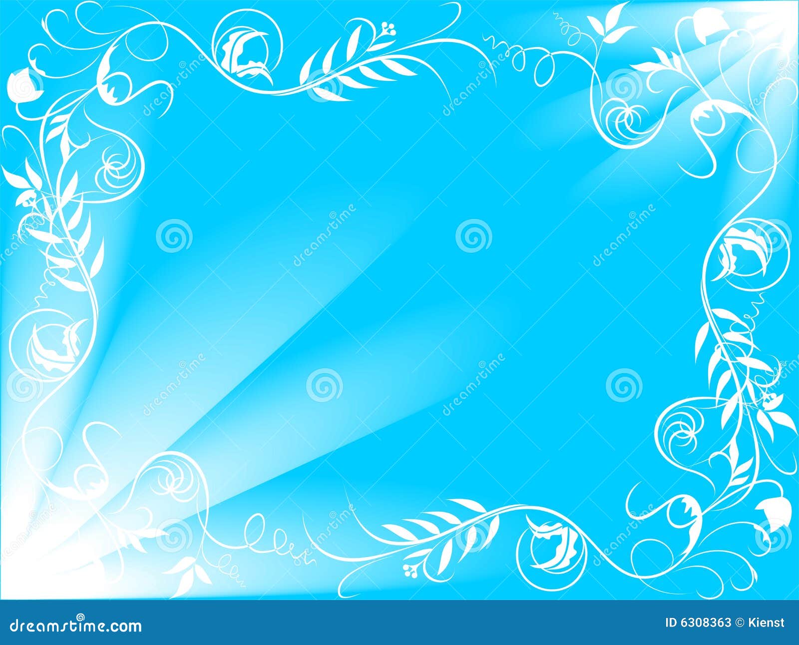 Blue Flower background stock vector Illustration of 