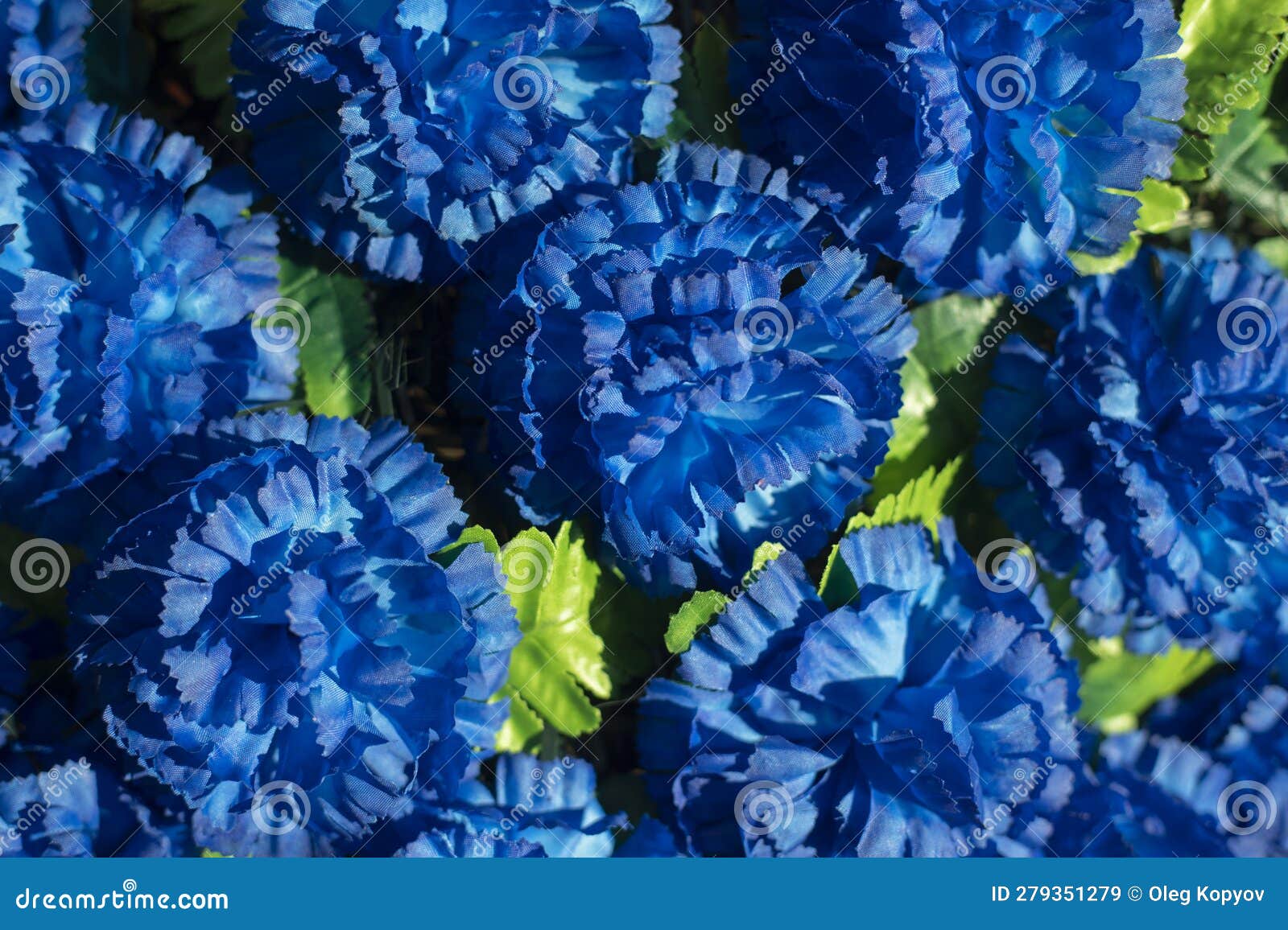 Blue Flowers. Blue Artificial Flowers Stock Image Image of isolated, cultivation 279351279