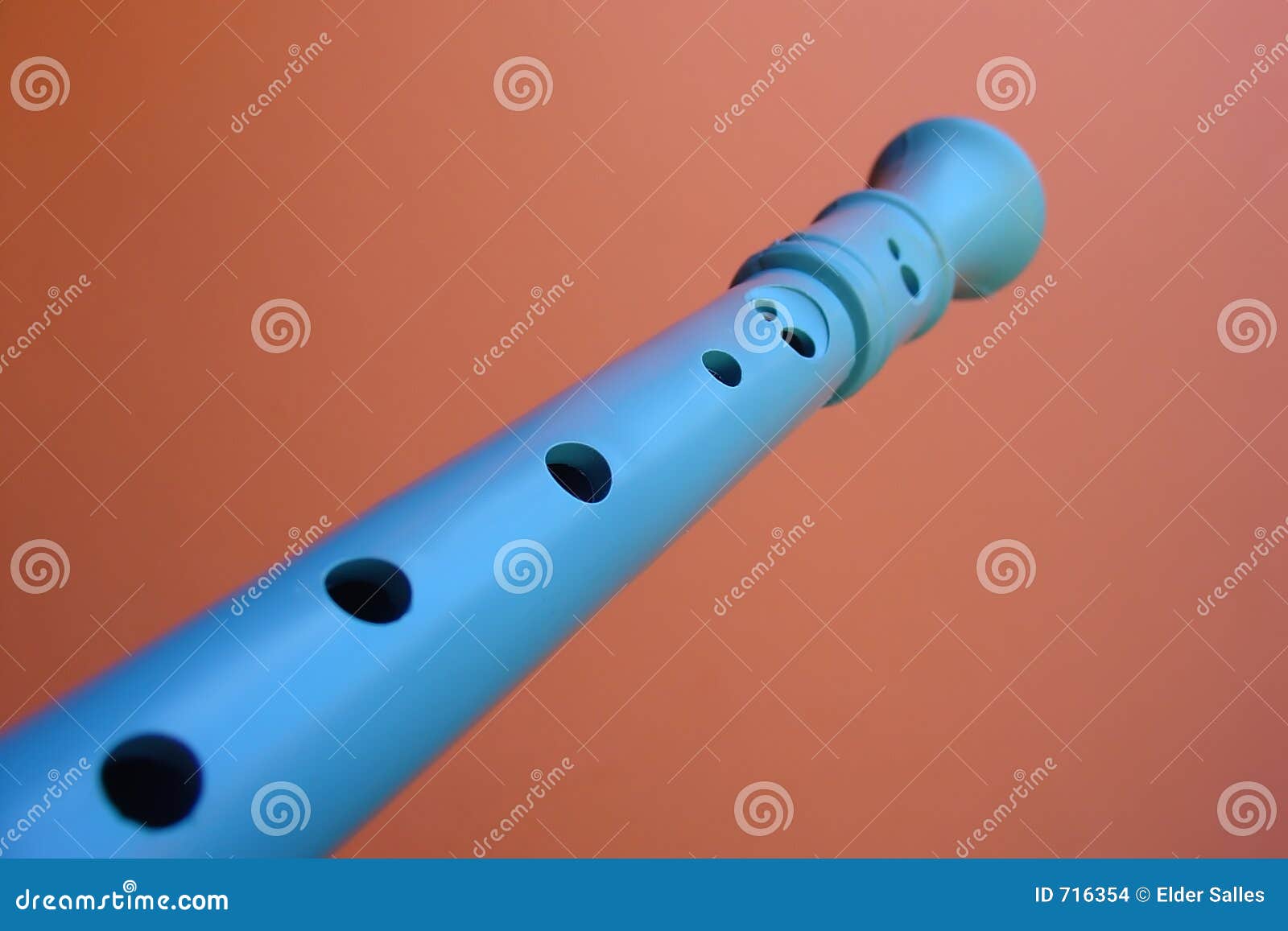 Blue Flute stock photo. Image of notes, music, instrument 716354