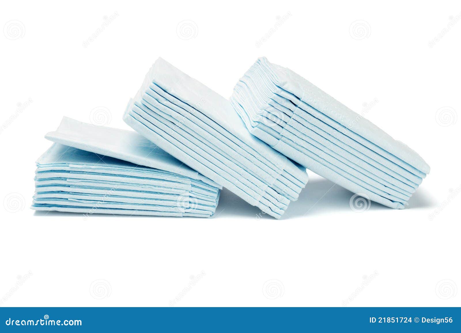 Blue Folded Facial Tissue Papers Stock Photo Image of white, object
