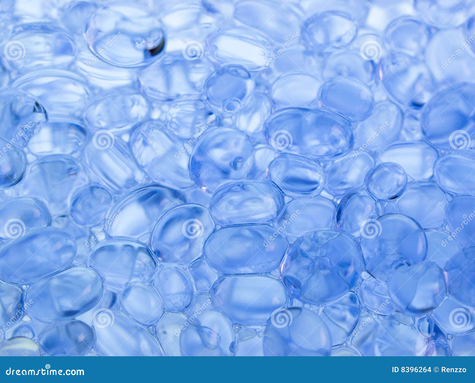 Blue fragrance gel beads stock photo. Image of abstract 8396264