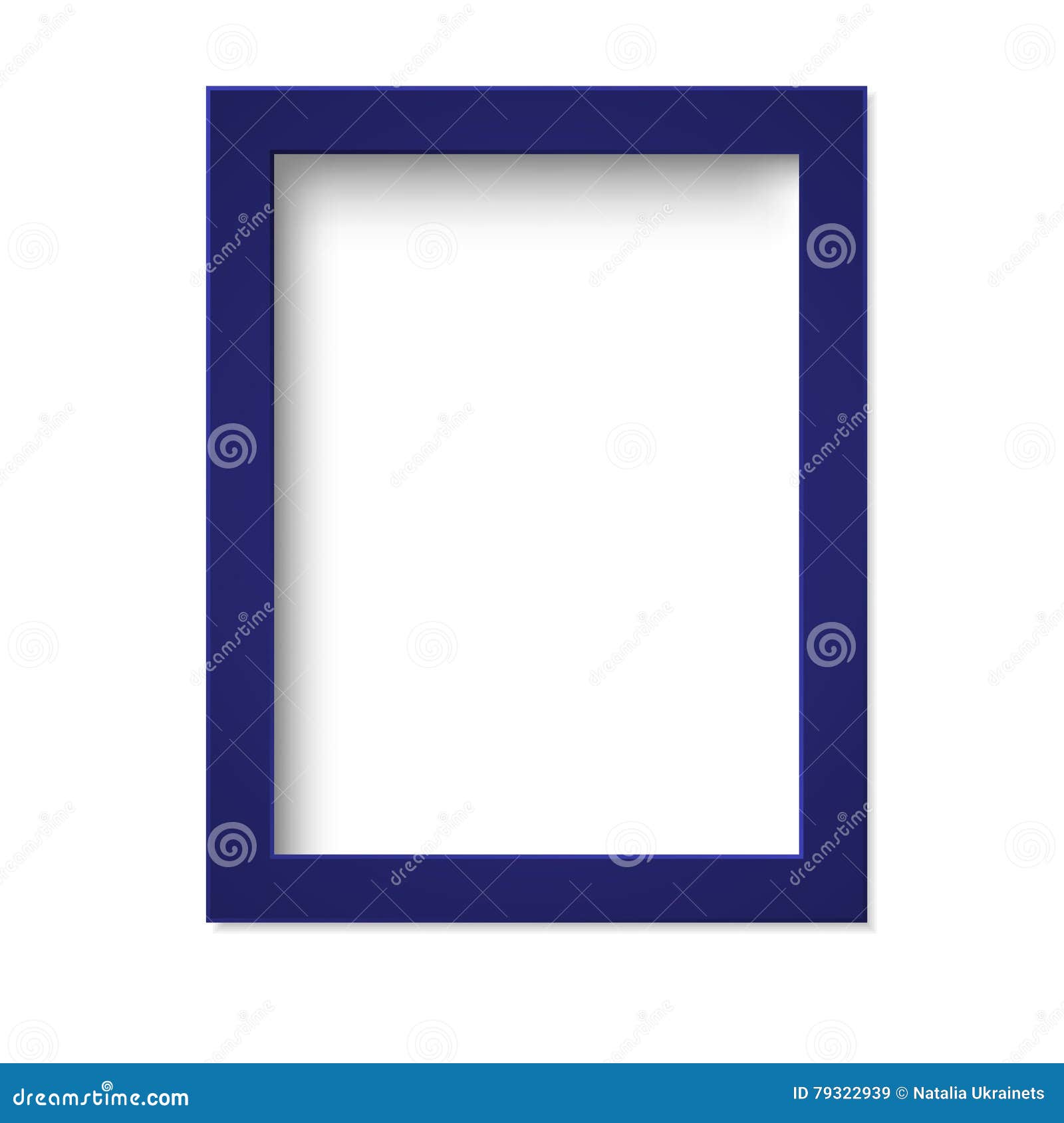 Blue frame stock vector. Illustration of shape, design 79322939