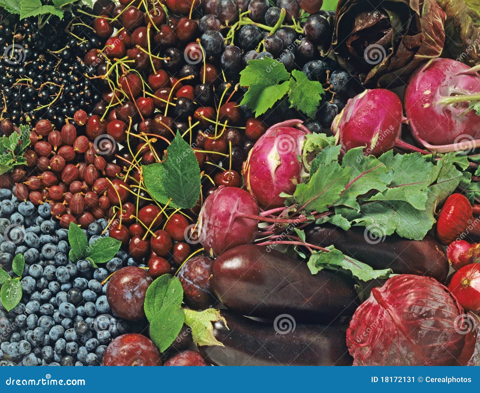 Blue Fruits And Vegetables Stock Image Image 18172131