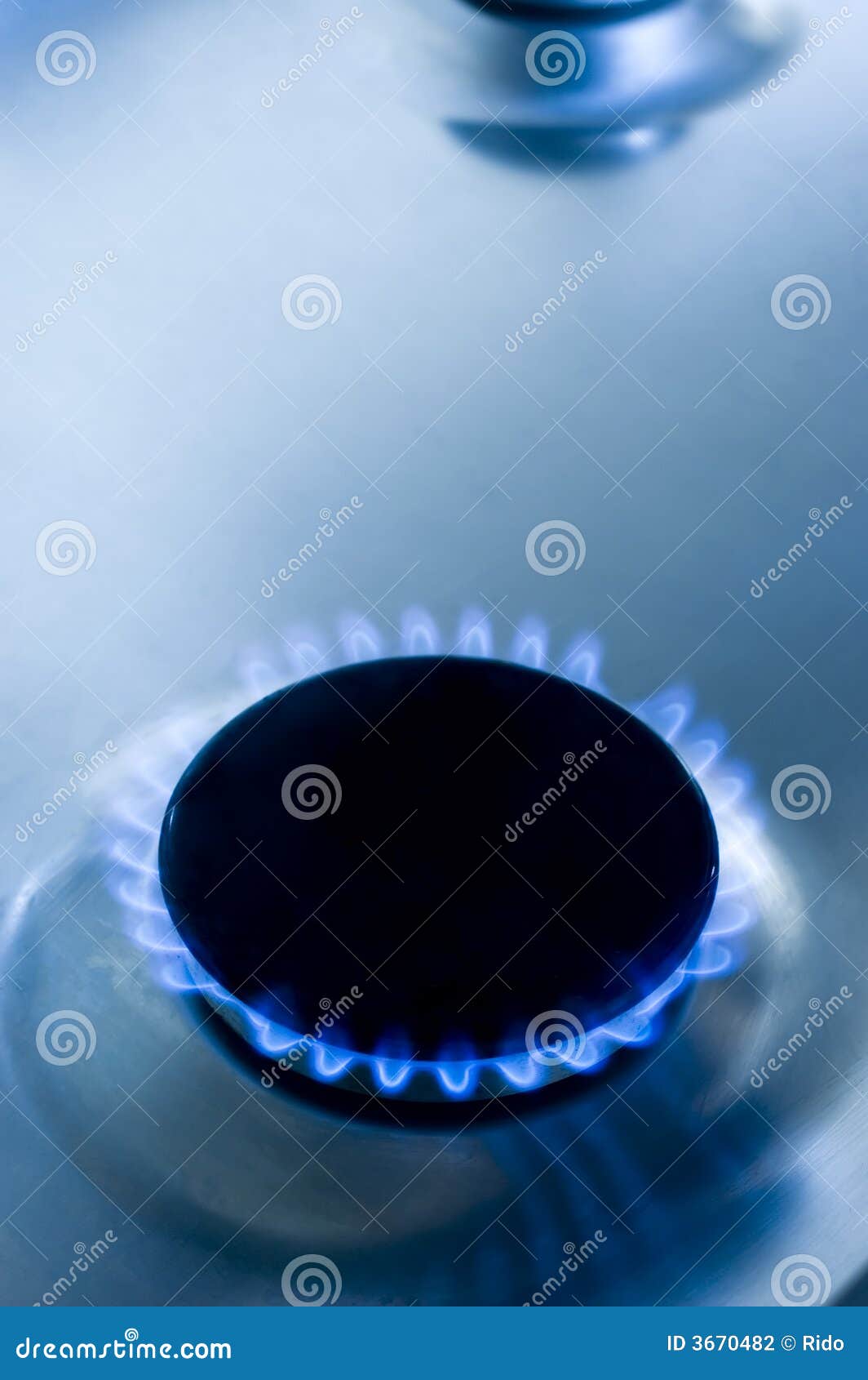 Blue gas stove stock photo. Image of plate, heat, flame 3670482