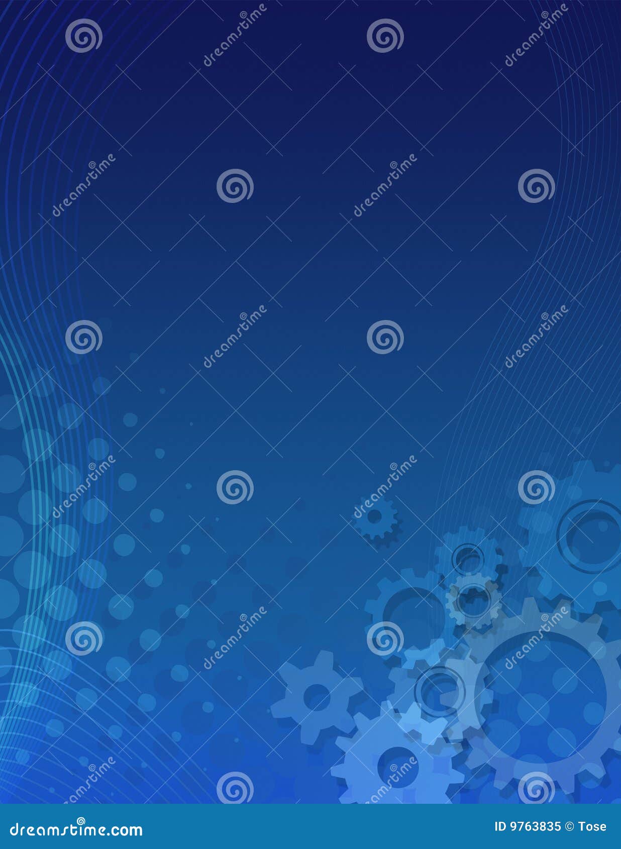 Blue gears background stock illustration. Illustration of wallpaper