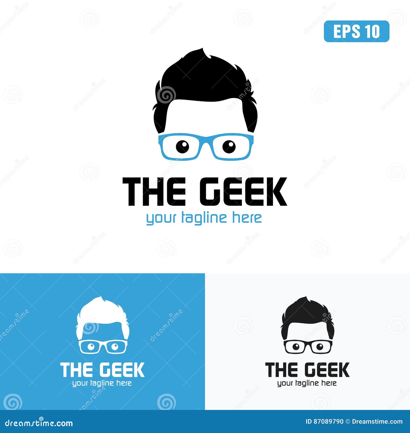 Download Blue The Geek Logo / Icon Vector Design Business Logo Idea ...