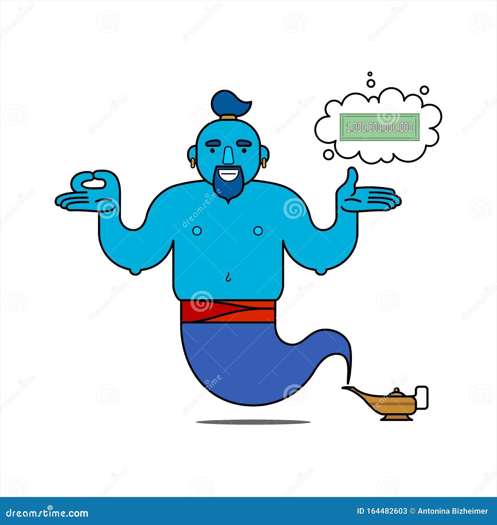 Blue Genie from the Lamp, Cartoon Character. the Desire To Be Rich. the Genie Will Easily Fulfill Any Three Wishes Stock Illustration - Illustration of magical, concept: 164482603 Blue Genie from the Lamp, Cartoon Character. the Desire To Be Rich. the Genie Will Easily Fulfill Any Three Wishes Stock Illustration - Illustration of magical, concept: 164482603