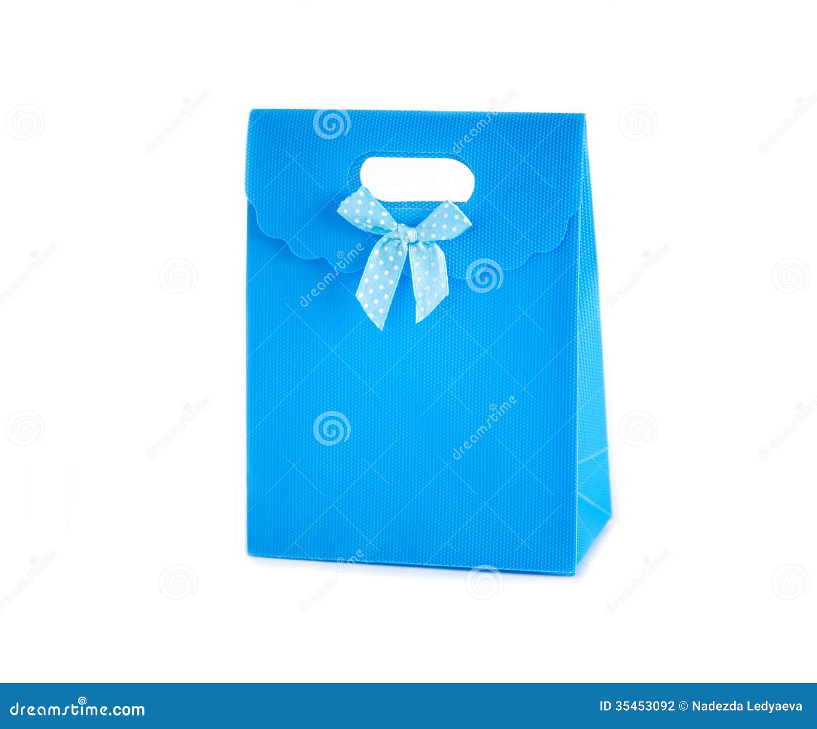 Blue gift bag stock photo. Image of blue, gift, easter 35453092