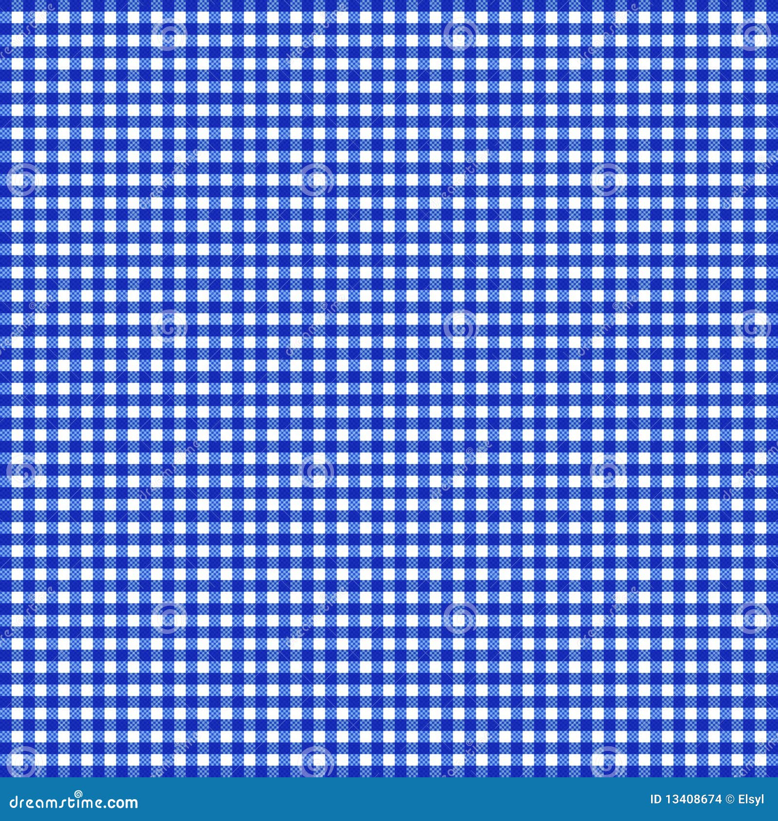 Blue Gingham Stock Images - Image: 13408674