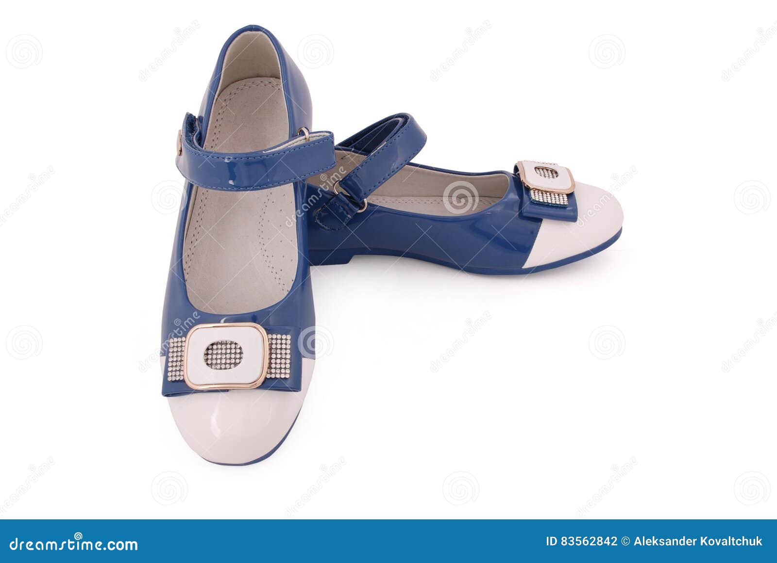 Blue girl shoes stock photo. Image of shiny, beautiful - 83562842