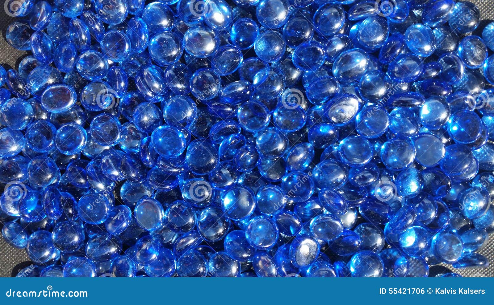 Blue Glass beads stock photo. Image of smooth, textures 55421706