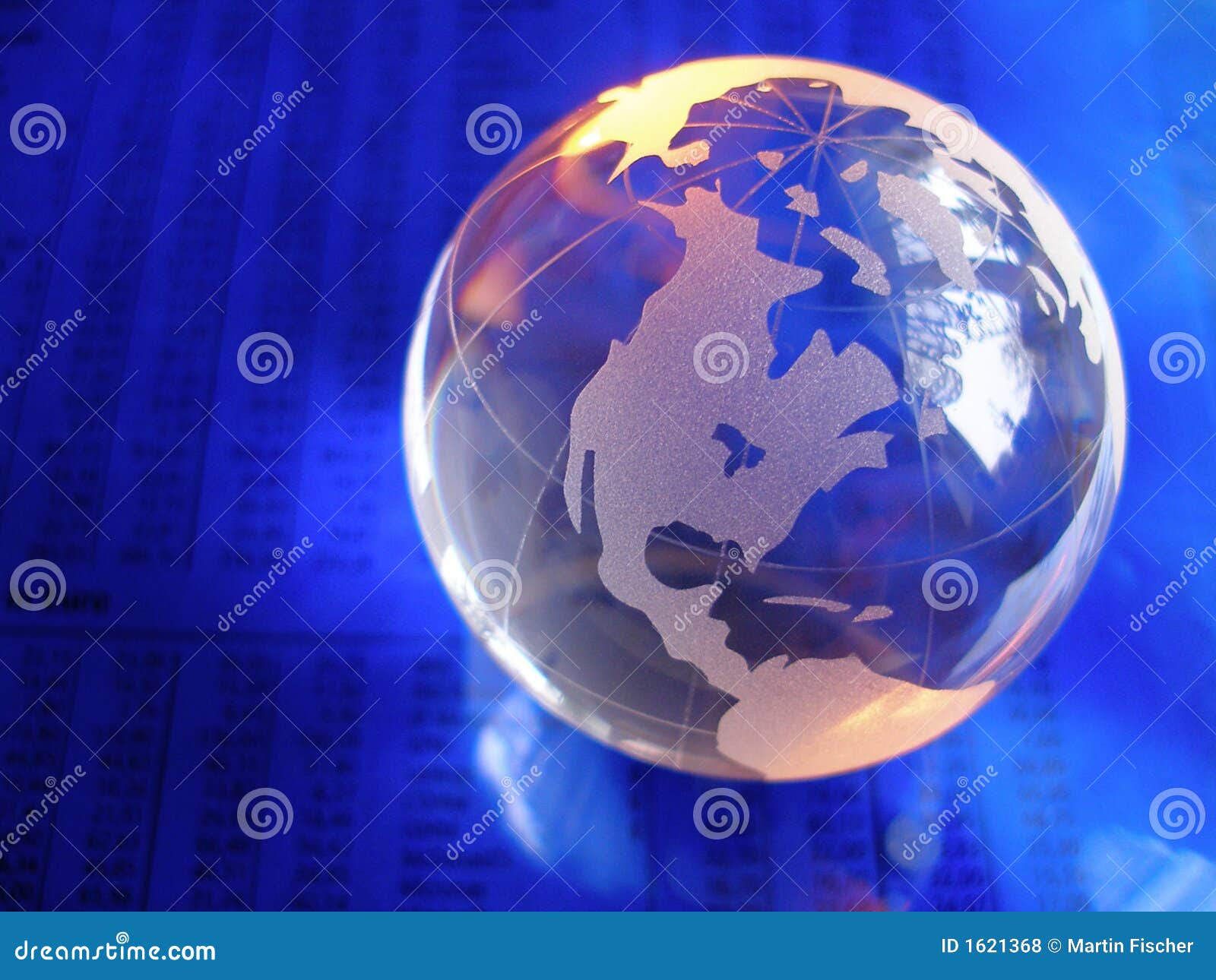 Blue Glass Globe Royalty Free Stock Photos Image 1621368