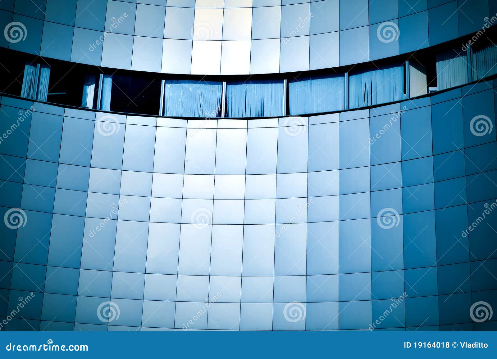 Blue glass wall stock photo. Image of angle, center, apartment 19164018