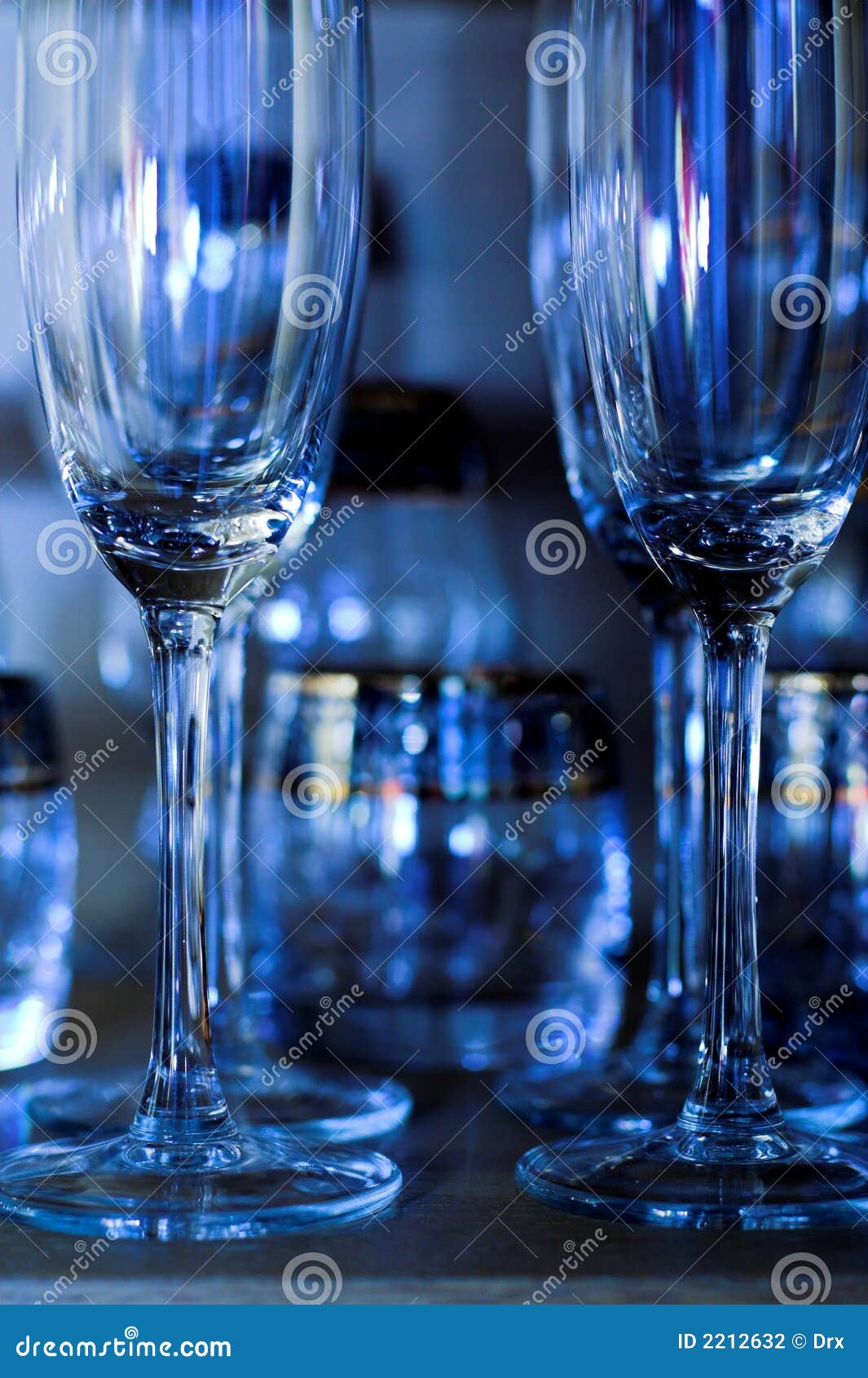 Blue Glasses stock photo. Image of drinking, thirsty, blue 2212632