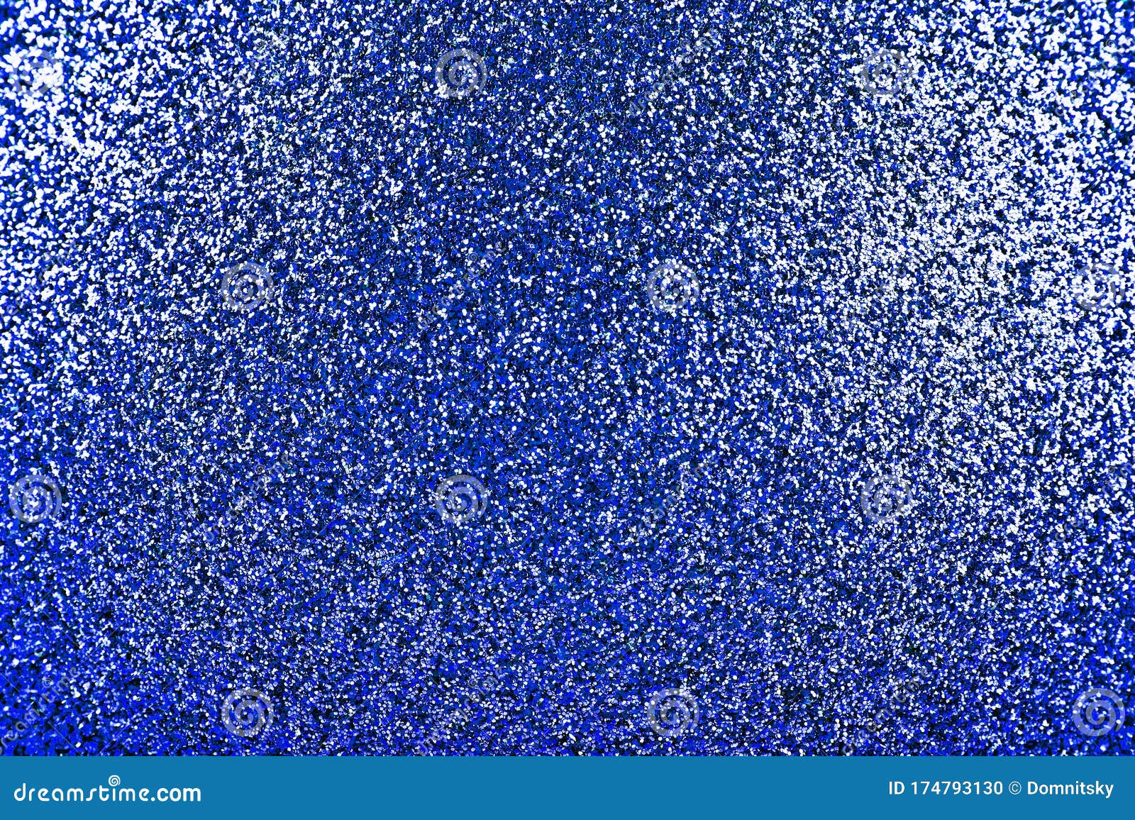 Blue Glitter Texture, Christmas Abstract Background Stock Photo Image