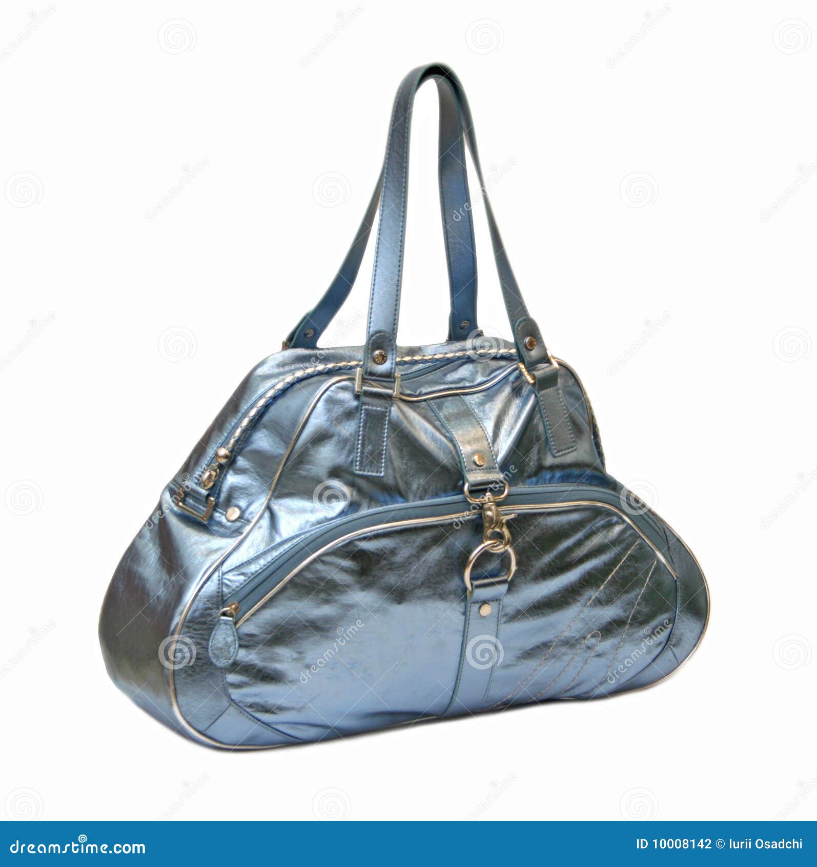 Blue glossy bag stock photo. Image of glossy, glamour 10008142