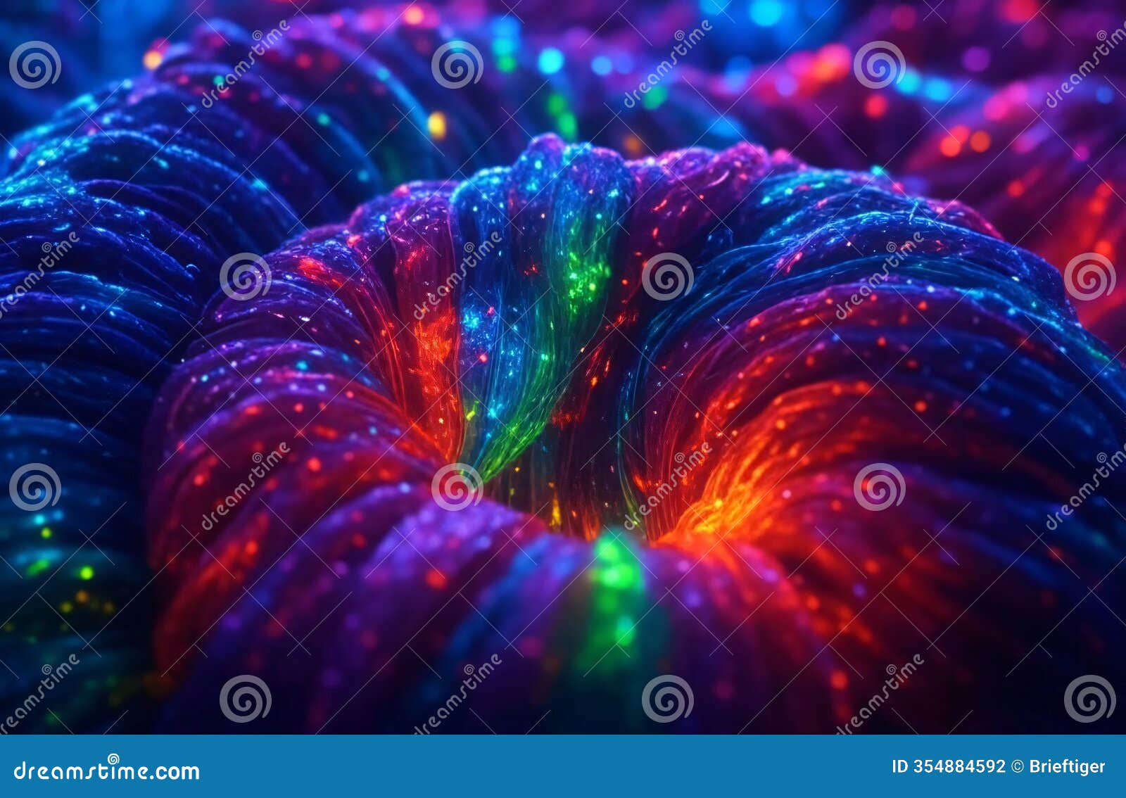 blue glowing chromatin fiber structure with nucleosome beads