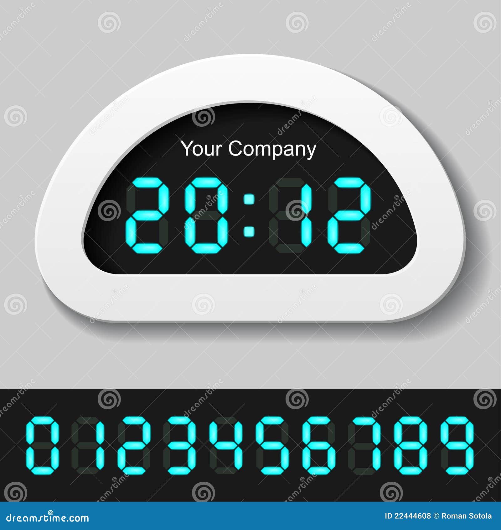 Digital Clock Numbers Stock Illustrations – 2,724 Digital Clock Numbers  Stock Illustrations, Vectors \u0026 Clipart - Dreamstime, image size:1600x1690