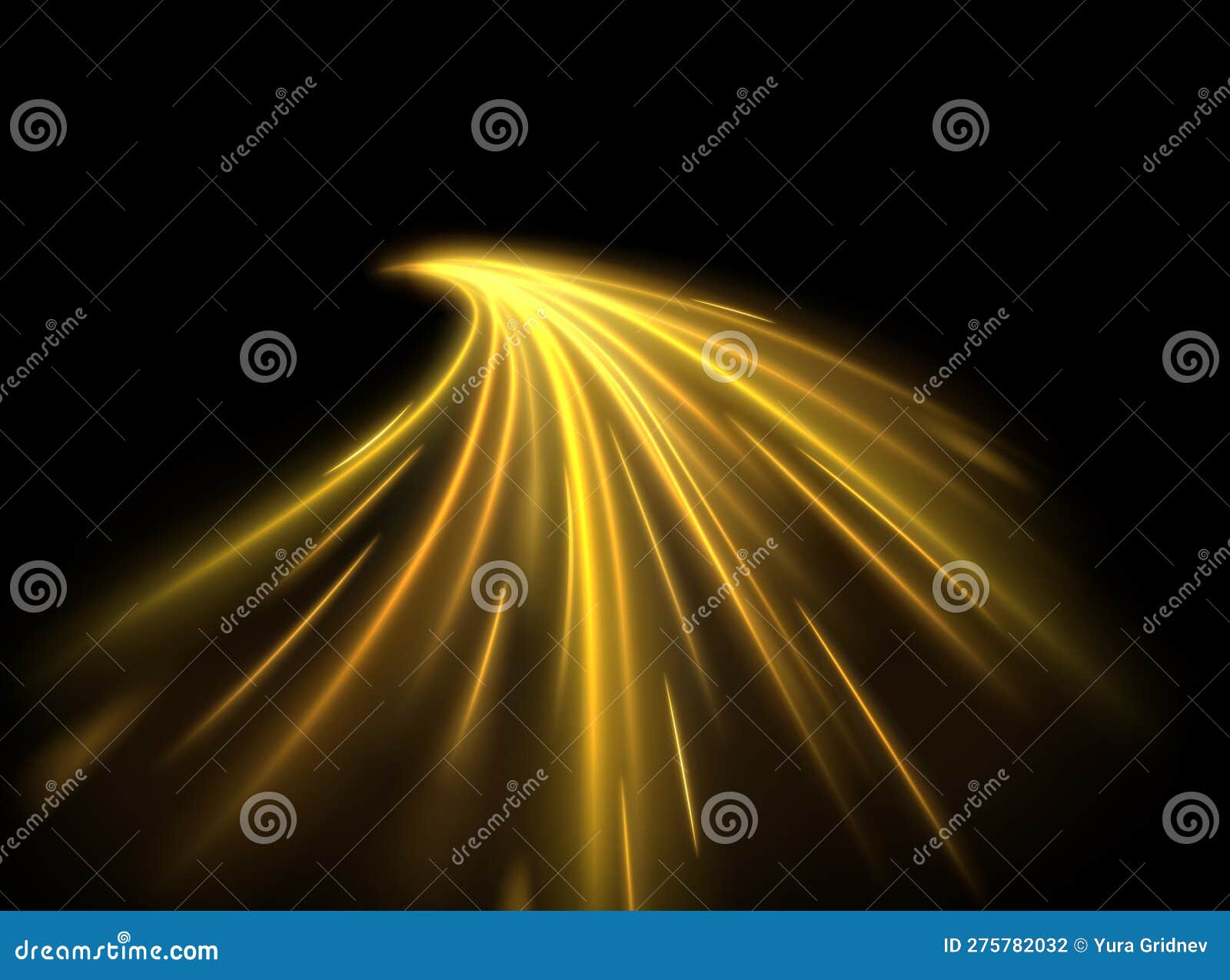 Luminous White Wavy Line Of Light On A Transparent Background. White
