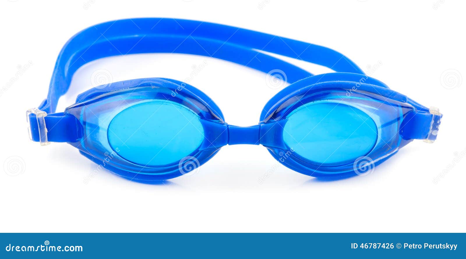 Blue goggles stock photo. Image of lifestyle, reflection 46787426
