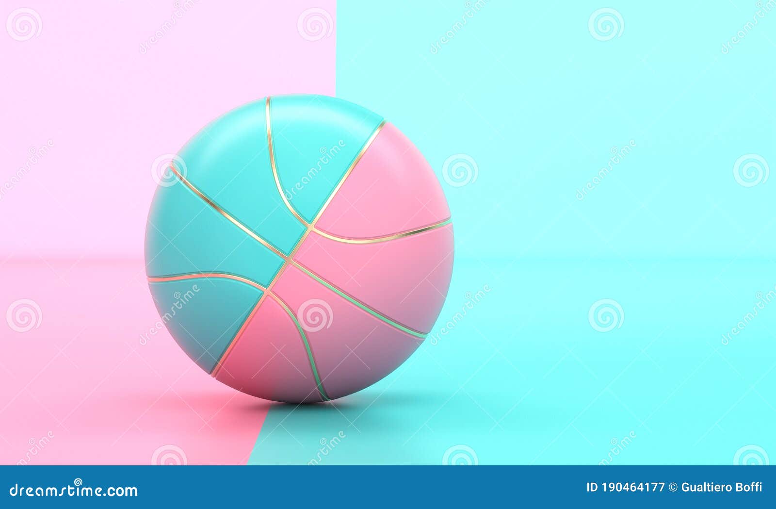ten80° Pink Ribbon Hope Netball Basketball für innen und außen Pink/Baby Blau 