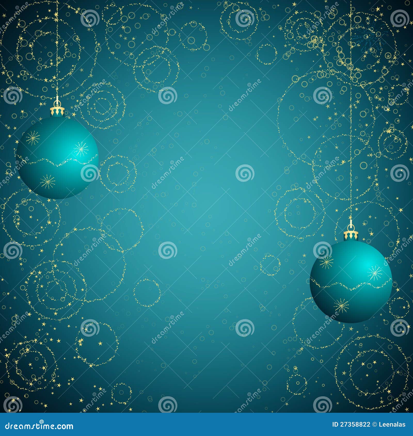 Blue And Golden Christmas Background Stock Illustration - Illustration ...